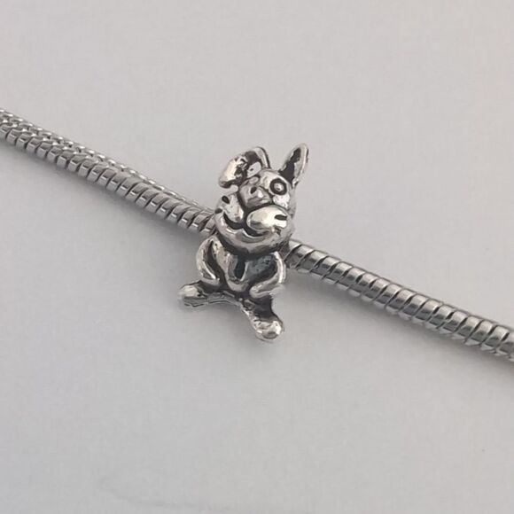 Silver Rabbit Charm for Pandora Style Bracelet - Picture 2 of 4